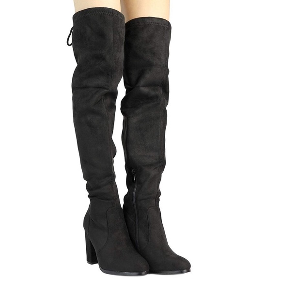 JUST IN! Sienna suede boots in midnight - Picture 5 of 6